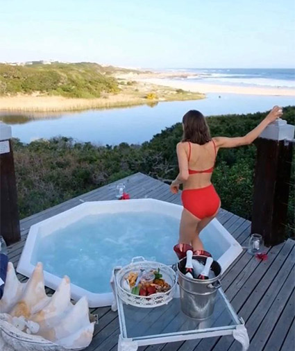 Kennedy at Hermanus Jacuzzi